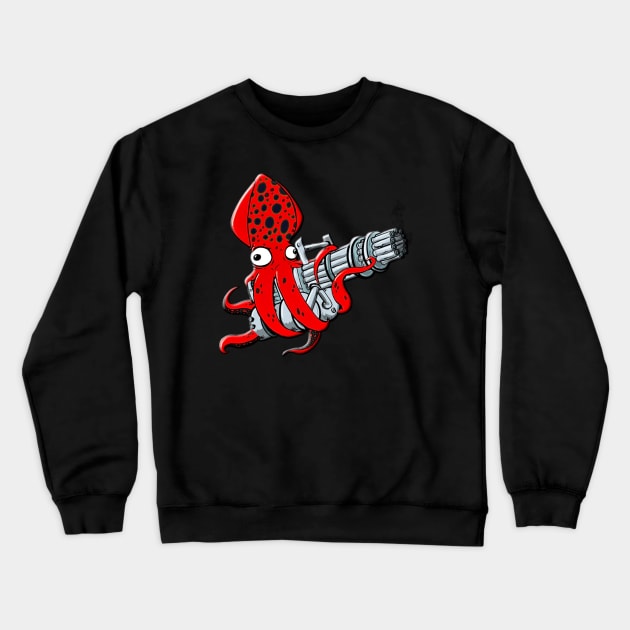 Dont mess with this Squid Crewneck Sweatshirt by SquidhunterWA